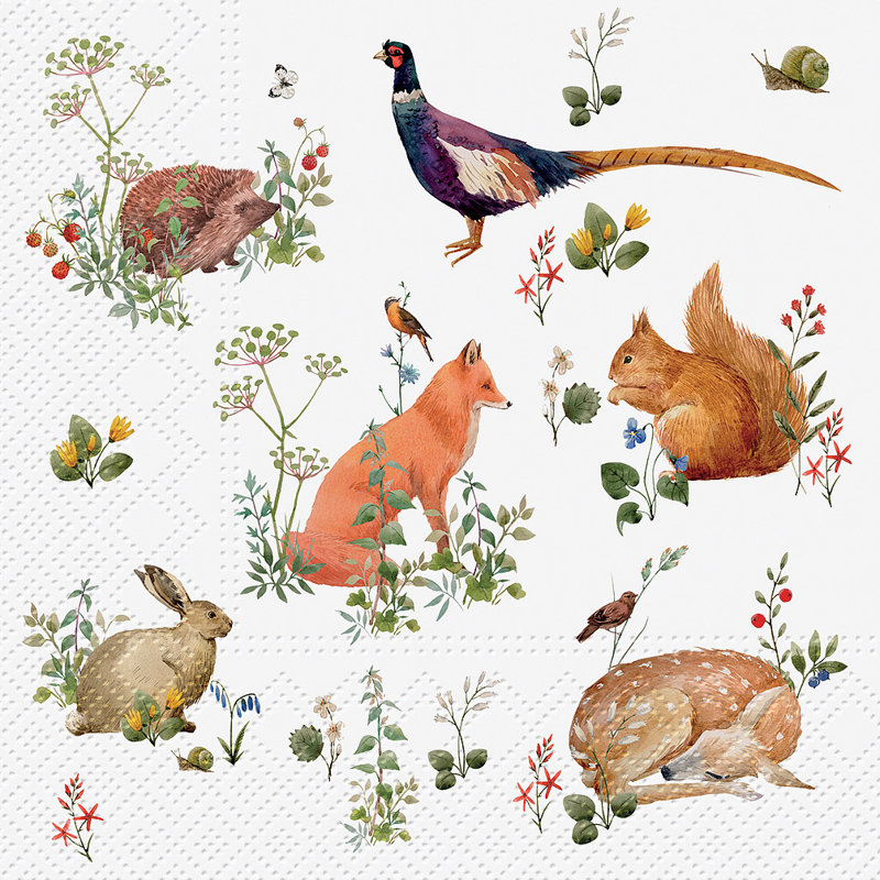 Serviettes jetables en papier Basic