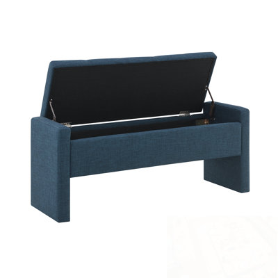Upholstered Bench with Flip Top Storage