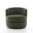 Arabella Upholstered Fabric Swivel Solid Wood Barrel Chair-1159568524