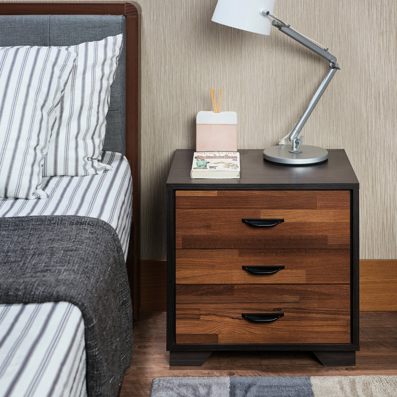 Versatile Accent Table In Walnut And With Storage Space Rectangular Drawers
