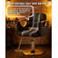 Fauteuil de coiffeur pivotant sur 360 degrés, chaise de salon à pompe hydraulique robuste à hauteur réglable-975703091