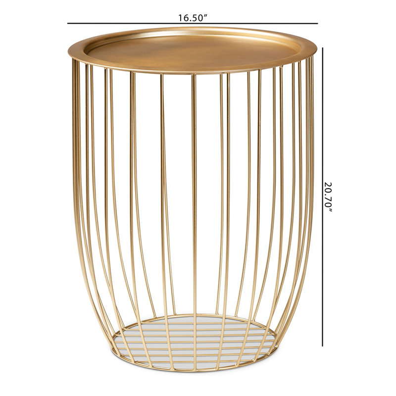Steel Top End Table