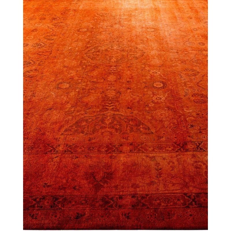 Overyed One-of-a-Kind Rectangle 9'2" X 12'5" Hand Knotted Area Rug
