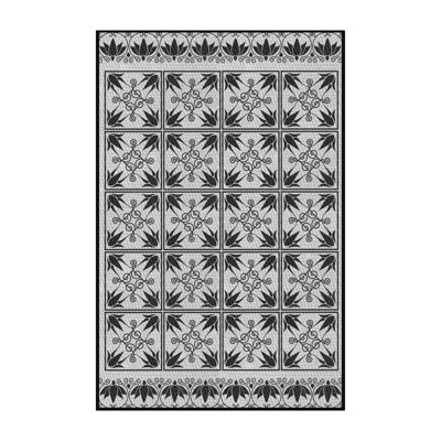 Tapis gris/bleu à tisser électrique