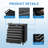 Auto-Lock Metal Rolling Tool Chest - Heavy Duty 6-Drawer Storage Cabinet with Sliding Drawers & Lockable Wheels, Multi-Purpose Garage Organizer Cart (Black)-1996814377