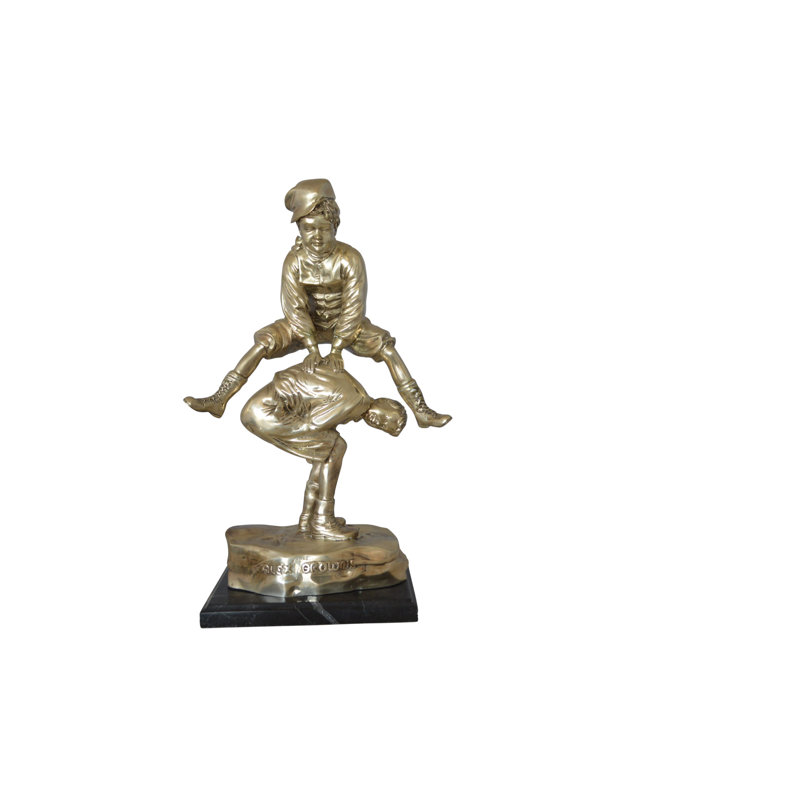 Statue bronze Andice Leap grenat au fini argent - Taille: L 12 po x l 7 po x H 19 po.