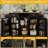 Rolling Kitchen Island With Storage Cabinet & Drawers, Drop Leaf Kitchen Table On Wheels, Farmhouse Portable Kitchen Cart, Large Butcher Block Mobile Islands With Tower/ Spice Rack-775473739