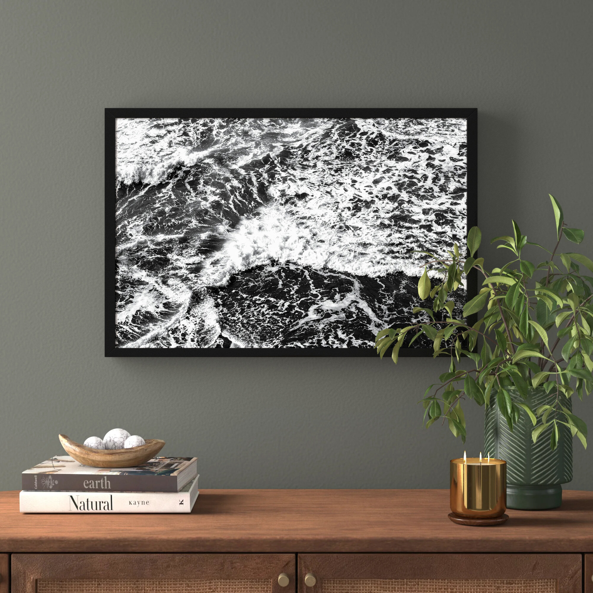 West Coast Vernon by Pete Olsen, Black, 18" H x 27" W