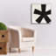  «P ponctuated Black Square 7» par Michael Mullan, art mural sur toile, 26 po x 26 po