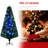 6' Tall Douglas Fir Pre-Lit Artificial Christmas Tree With Realistic Branches, 24 Multi-Colour LED Lights, Fibre Optics And 230 Tips