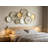 Multi-Colored Geometric Metal Disc Wall Art, Modern 3D Wall Decor