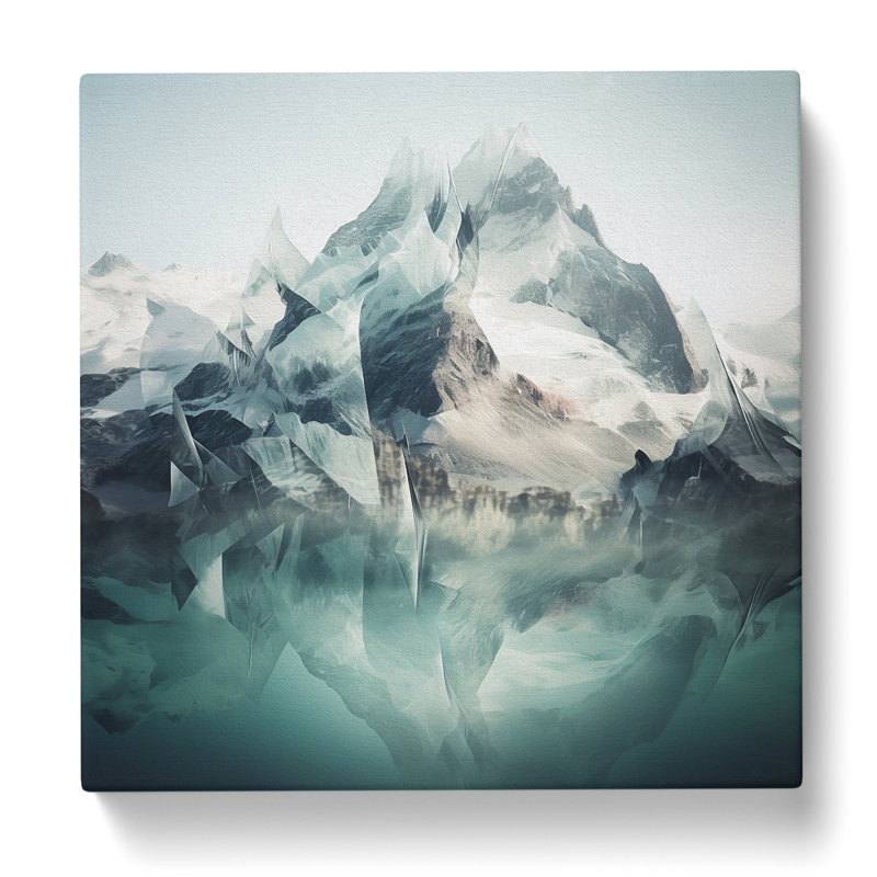 Glacier Double Exposure - Wrapped Canvas