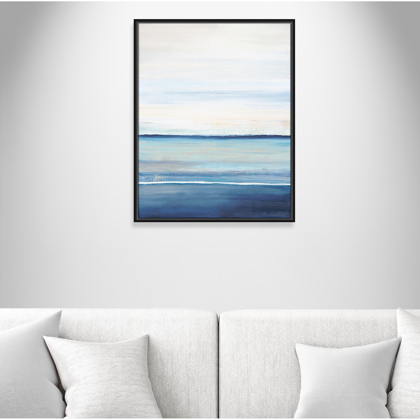 Emmit "Distant Whispers" Print by Filippo Ioco, Black Framed Canvas, 29.5" H x 23.5" W x 2" D