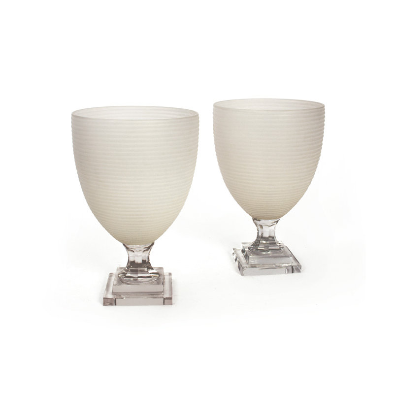 Verre à eau givré