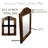 Wood Flat Wall Mirror