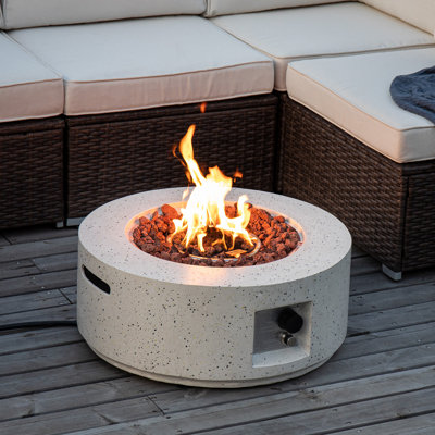 Round Magnesium Oxide Propane Smokeless Fire Pit