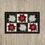 Tapis rouge/zone blanche poinsettia Monahan