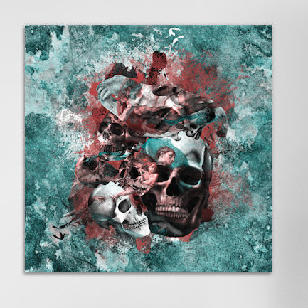 Reproduction d’art sur toile tendue adam, H 18 po x l 18 po x P 1,5 po, Toile tendue, Pas de tapis