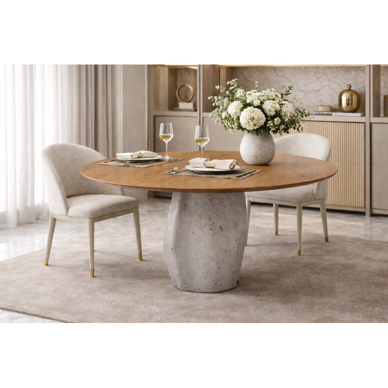 Petra 67" Round Dining Table