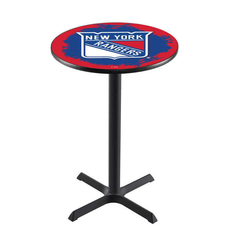 NHL Pub Table, New York Rangers, 42" H x 28" L x 28" W