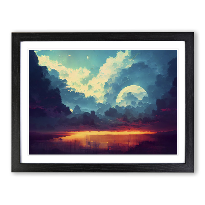 Magnificent Cloud - Framed Print, Black, 46cm H x 64cm W x 2cm D