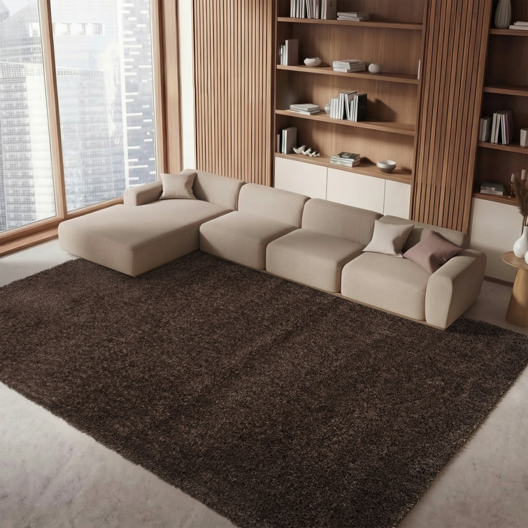 Jiang Brown Area Rug