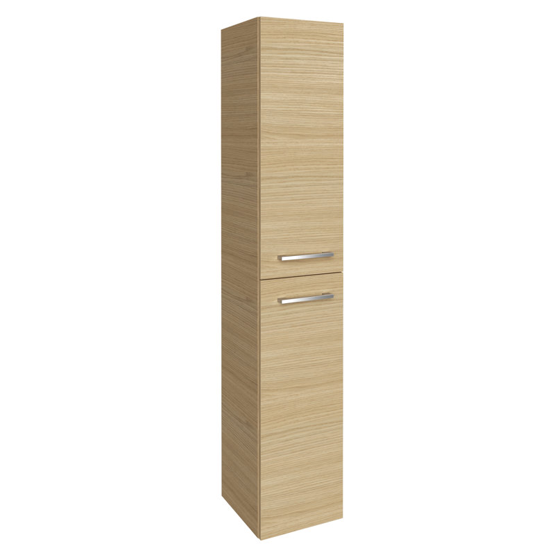 Wall Mounting Bathroom Cabinet, Beige/Brown, Left stop