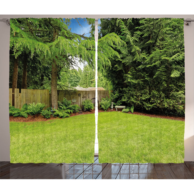 Semi Sheer Curtain Pair, 54" W x 96" L
