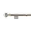 Crystal Brushed Silver Stainless Steel Adjustable 160cm to 300cm 2cm Single Curtain Pole-1471104509-1471104511