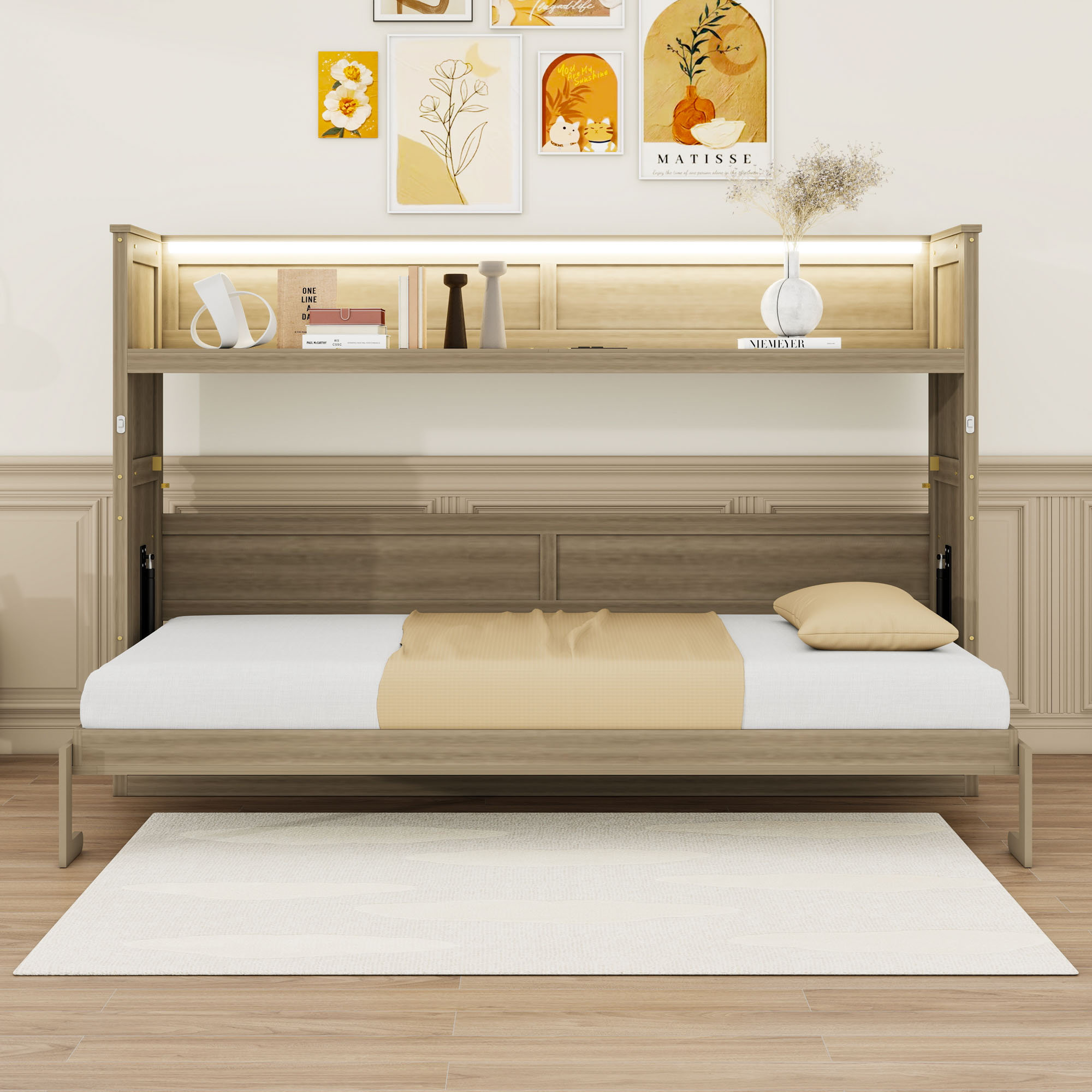 Twin Murphy Bed Desk