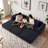 3-seater Boneless Convertible Folding Sofa Bed With Storage Pocket & Modular Design-252026223