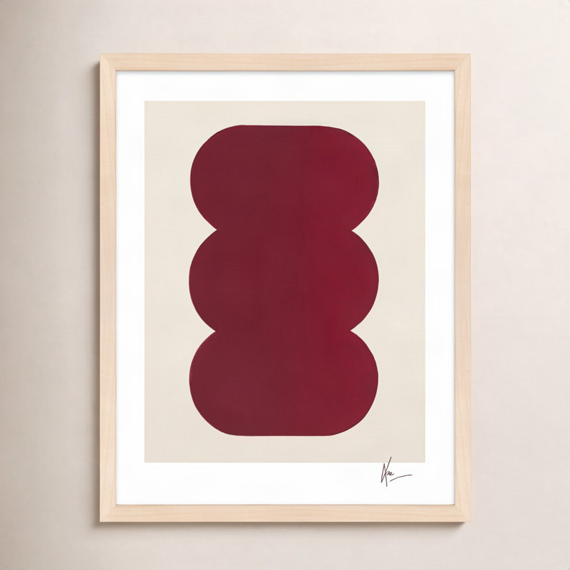 Keyhole 1 Painting by Lee Lessem, Maple Framed, 30" H x 24" W x 1.25" D