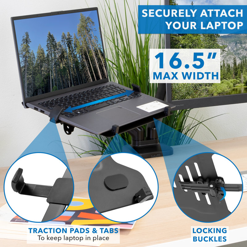 Mount-It! Full Motion Monitor And Laptop Mount