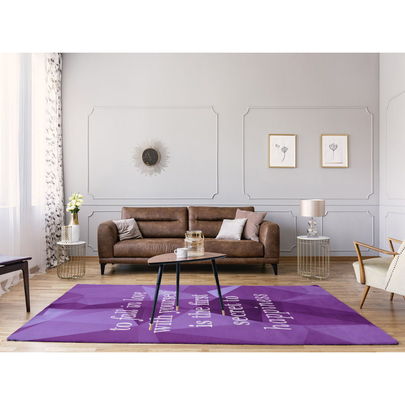 Tapis en poly-chenille pour le faux gemme, Rectangle 5 pi x 7 pi