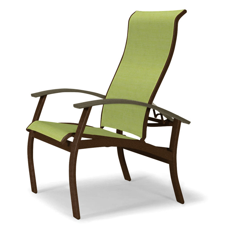 Chaise de patio Askar, Kona texturé, Beachwood, Lime 38D Sunbrella®