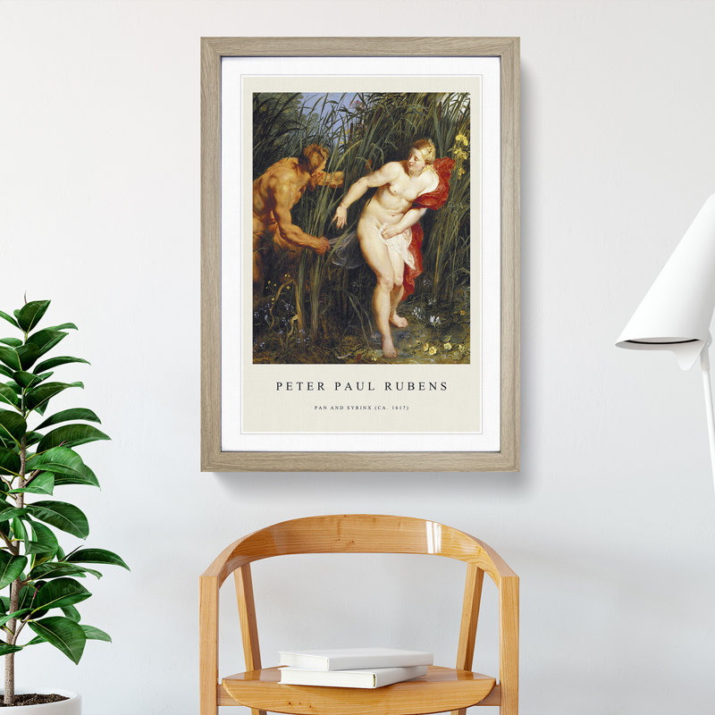 Sensation and Sensuality by Peter Paul Rubens - Picture Frame Painting, 65cm H x 48cm W x 2cm D, Oak