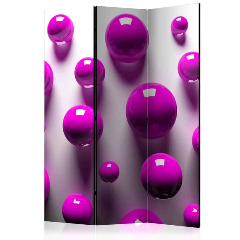Disckinson 172cm H Solid Wood Folding Room Divider, 3