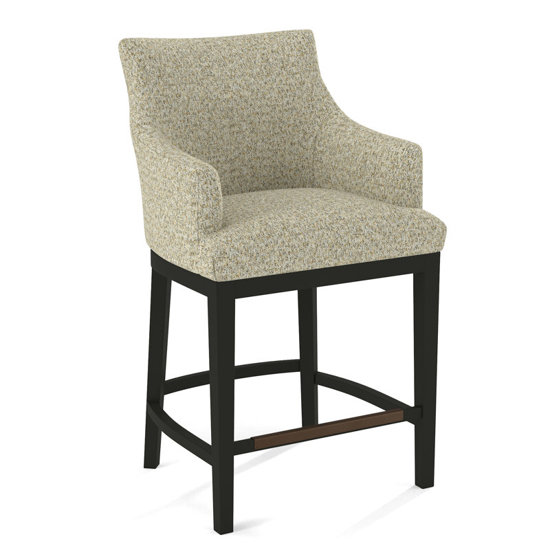 Upholstered Counter Stool, Black, 61714-12