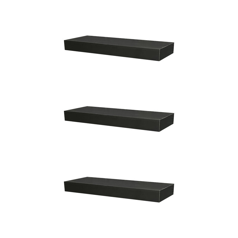 Tablette flottante 3 pièces Kurato, Noir