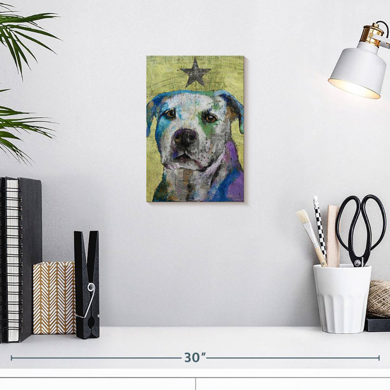 Brampt Pit Bull Terrier, 12" H x 8" W