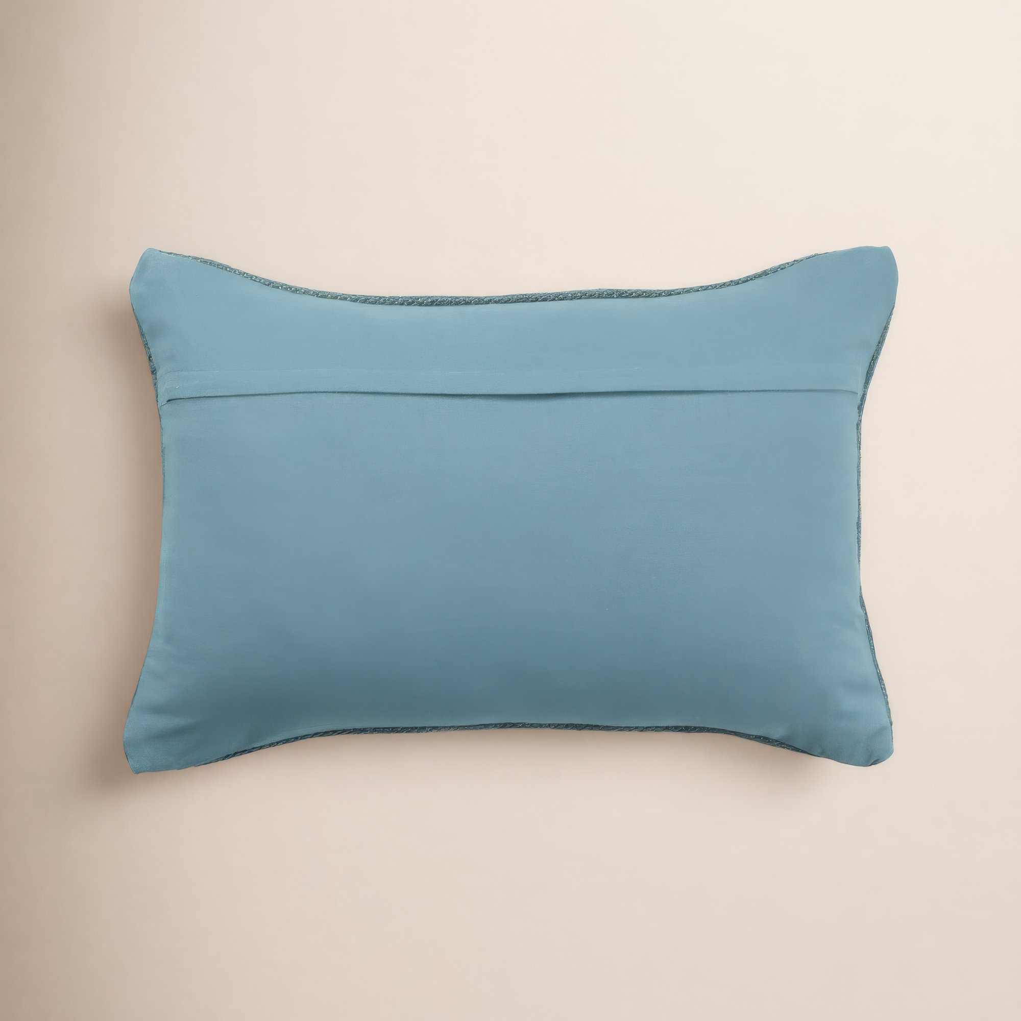 Waldeck Embroidered Wool Lumbar Throw Pillow, Pillow Cover Only - No Insert