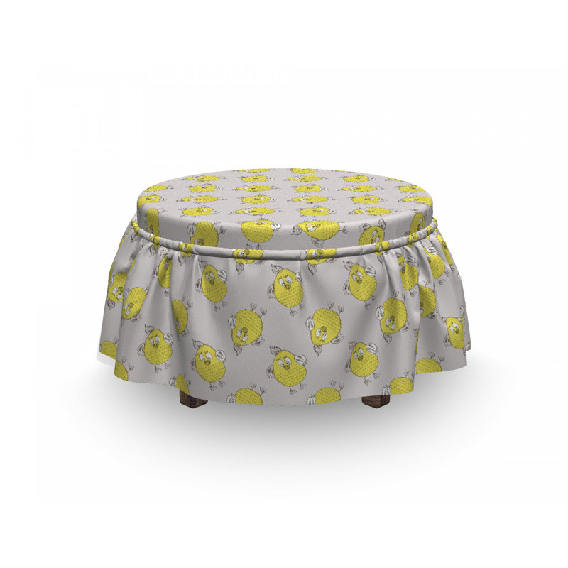 Box Cushion Ottoman Slipcover