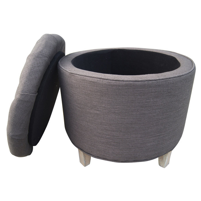 Eugenia 52cm Wide Tufted Round Ottoman