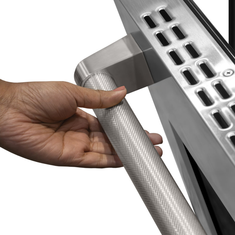 ZLINE 48 in. Helix Handles (Set of 2) for Paramount and Select Ranges in Stainless Steel, Stainless Steel