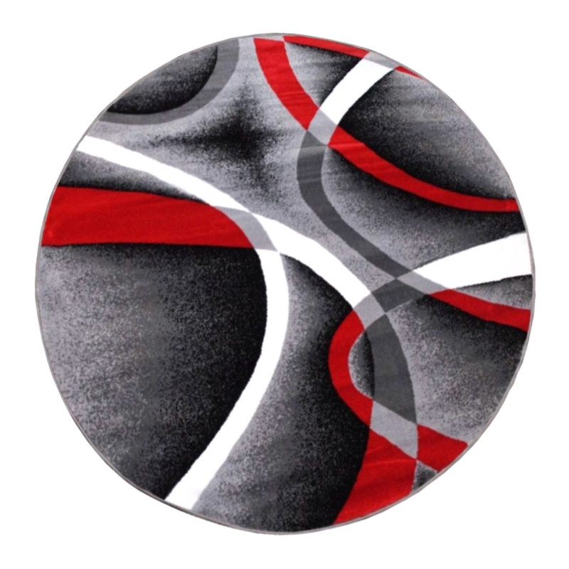 Cherine Abstract Indoor Rug, Round 6'5"
