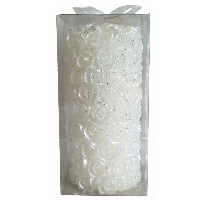 Unscented Pillar Candle, 6.5" H x 2.75" W x 2.75" D