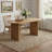 Gracie Mills 79" Natural Solid Wood Double Pedestal Base Oval Dining Table