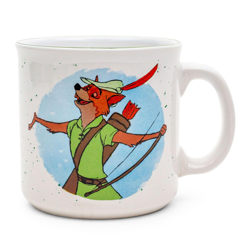 Grande tasse de camping en céramique Disney Robin des bois | Peut contenir 20 onces
