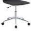 Chaise de bureau noire sans accoudoirs avec roulettes