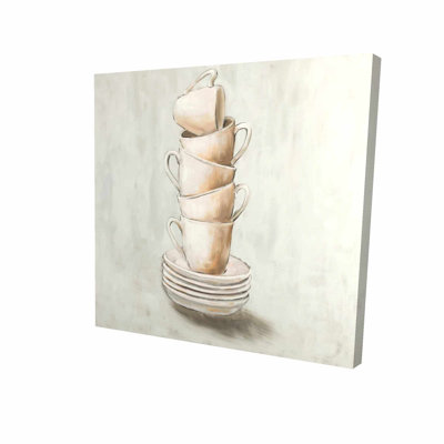 Stacked Cups Print On Canvas